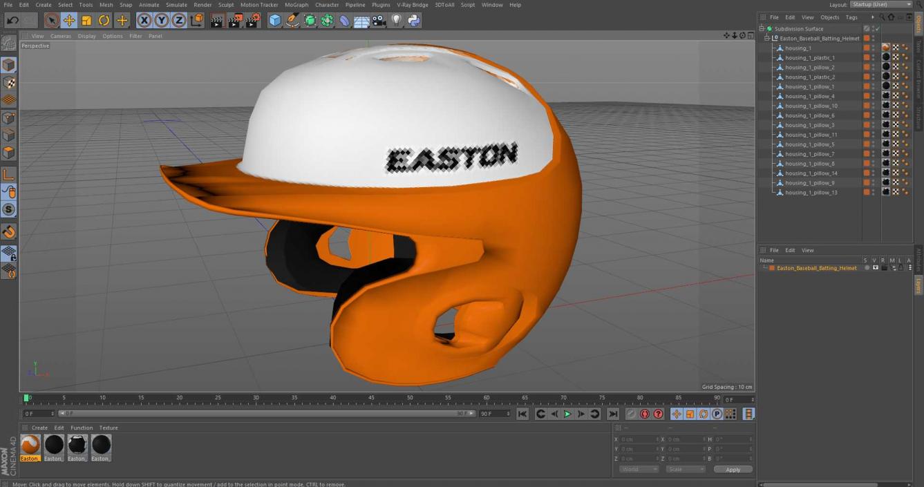 3D model Easton Baseball Batting Helmet