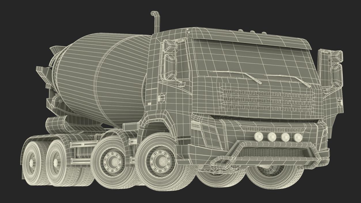 3D model Cement Mixer Truck Lafarge Livery Rigged