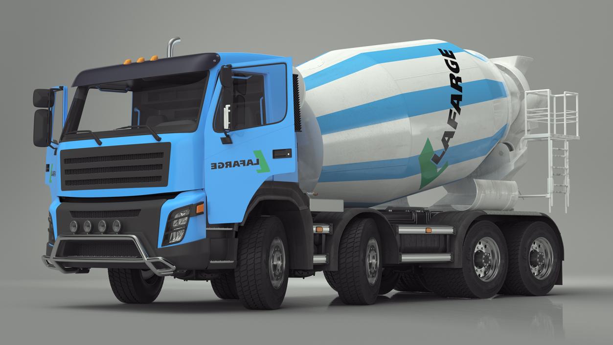 3D model Cement Mixer Truck Lafarge Livery Rigged