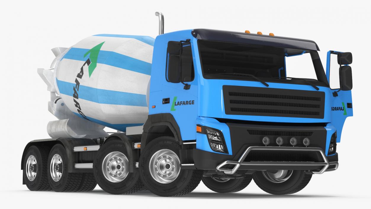 3D model Cement Mixer Truck Lafarge Livery Rigged