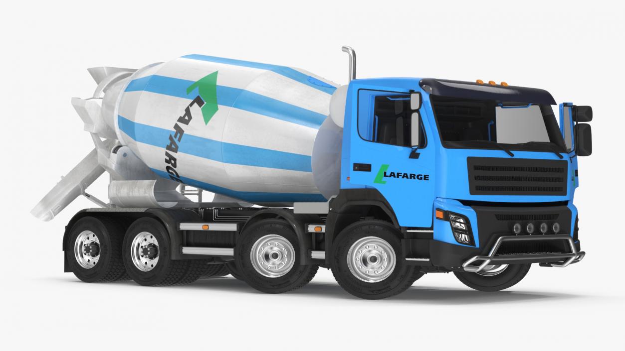 3D model Cement Mixer Truck Lafarge Livery Rigged