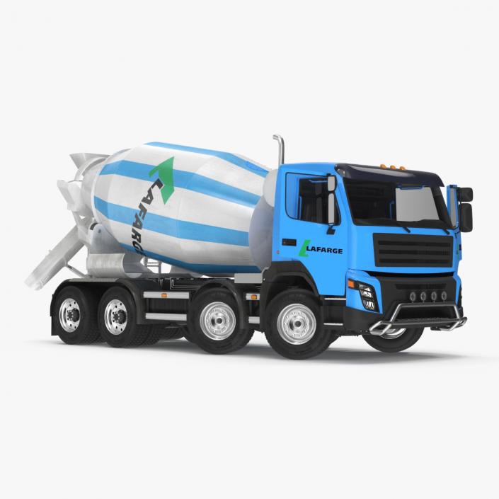 3D model Cement Mixer Truck Lafarge Livery Rigged