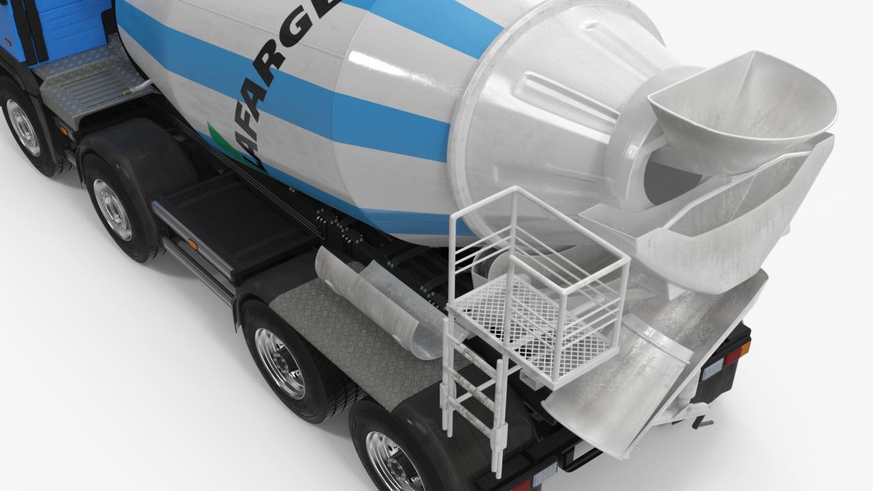 3D model Cement Mixer Truck Lafarge Livery Rigged