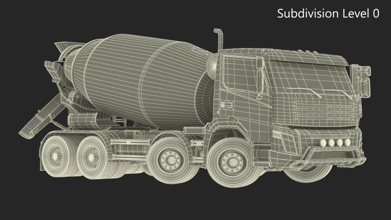 3D model Cement Mixer Truck Lafarge Livery Rigged