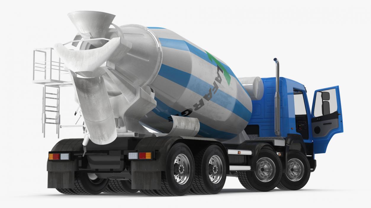 3D model Cement Mixer Truck Lafarge Livery Rigged