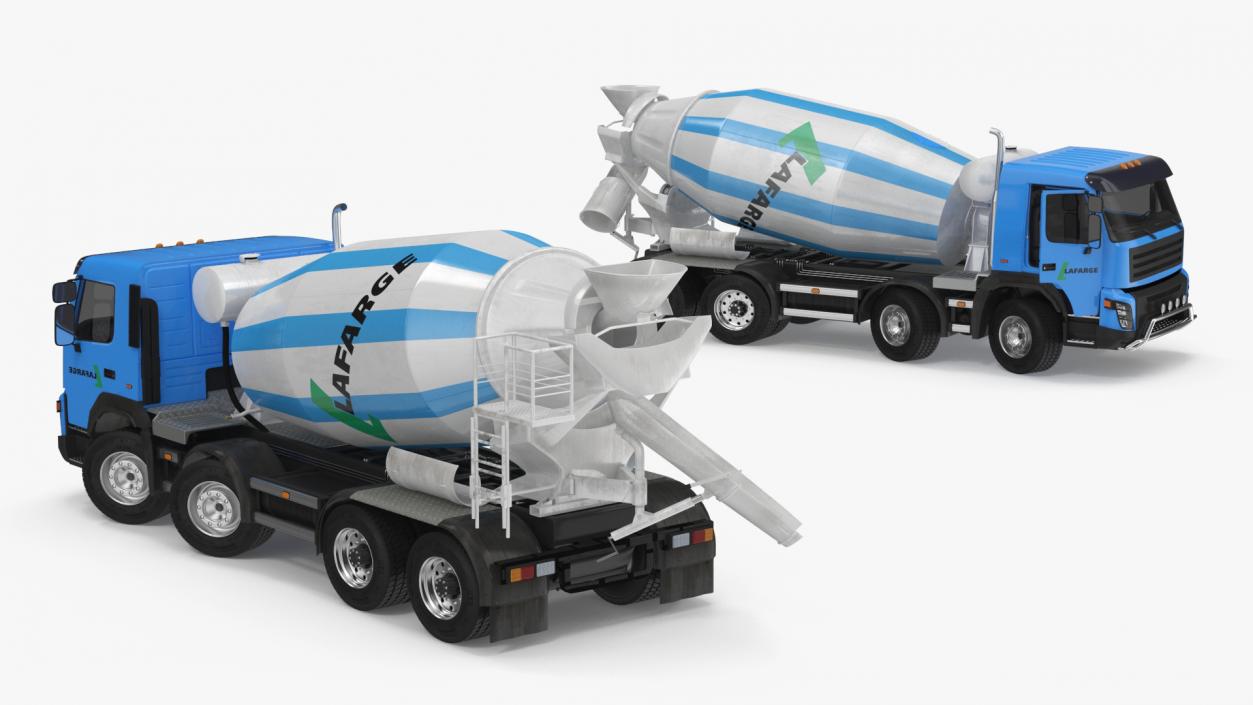 3D model Cement Mixer Truck Lafarge Livery Rigged