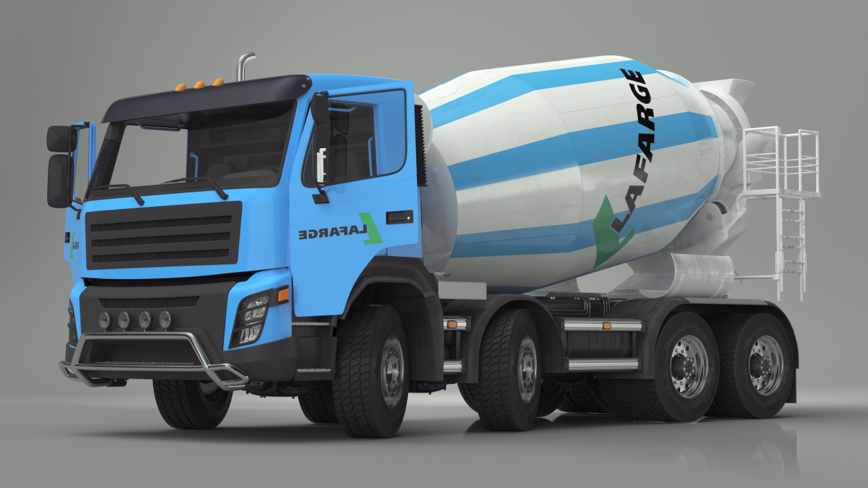 3D model Cement Mixer Truck Lafarge Livery Rigged