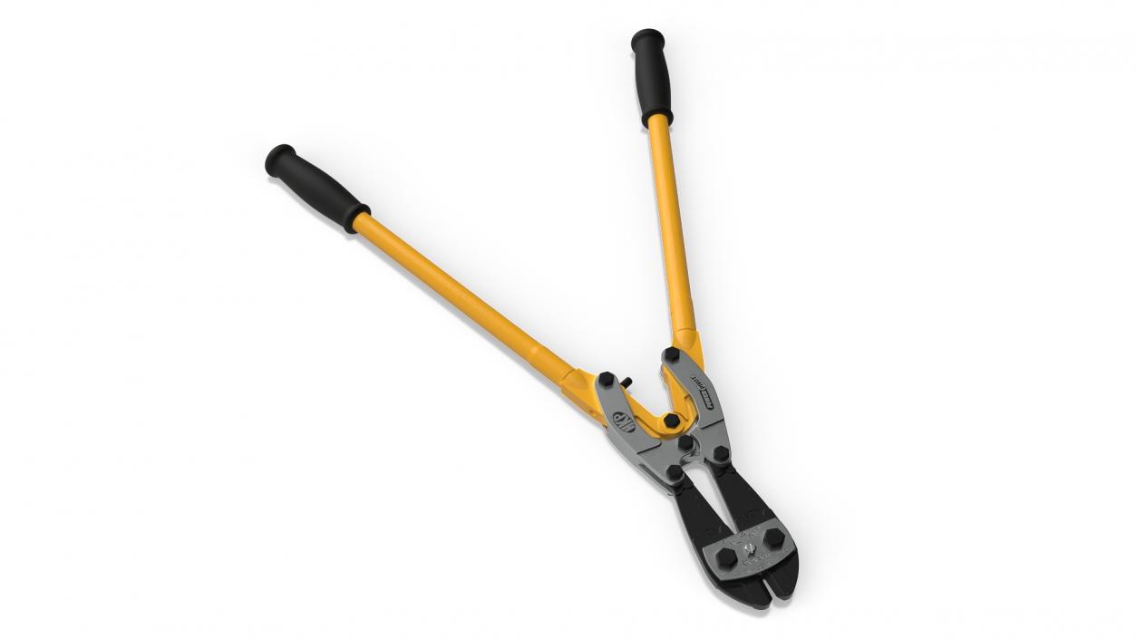 3D model Bolt Cutter Tool Yellow Rigged