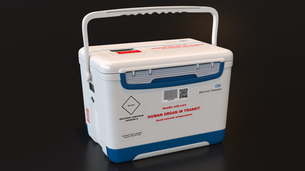 Human Organ Transplant Cooler 3D model