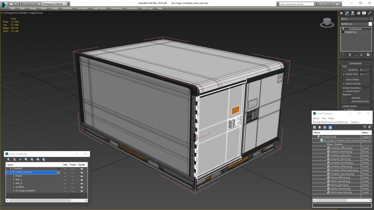 Air Cargo Container 3D model