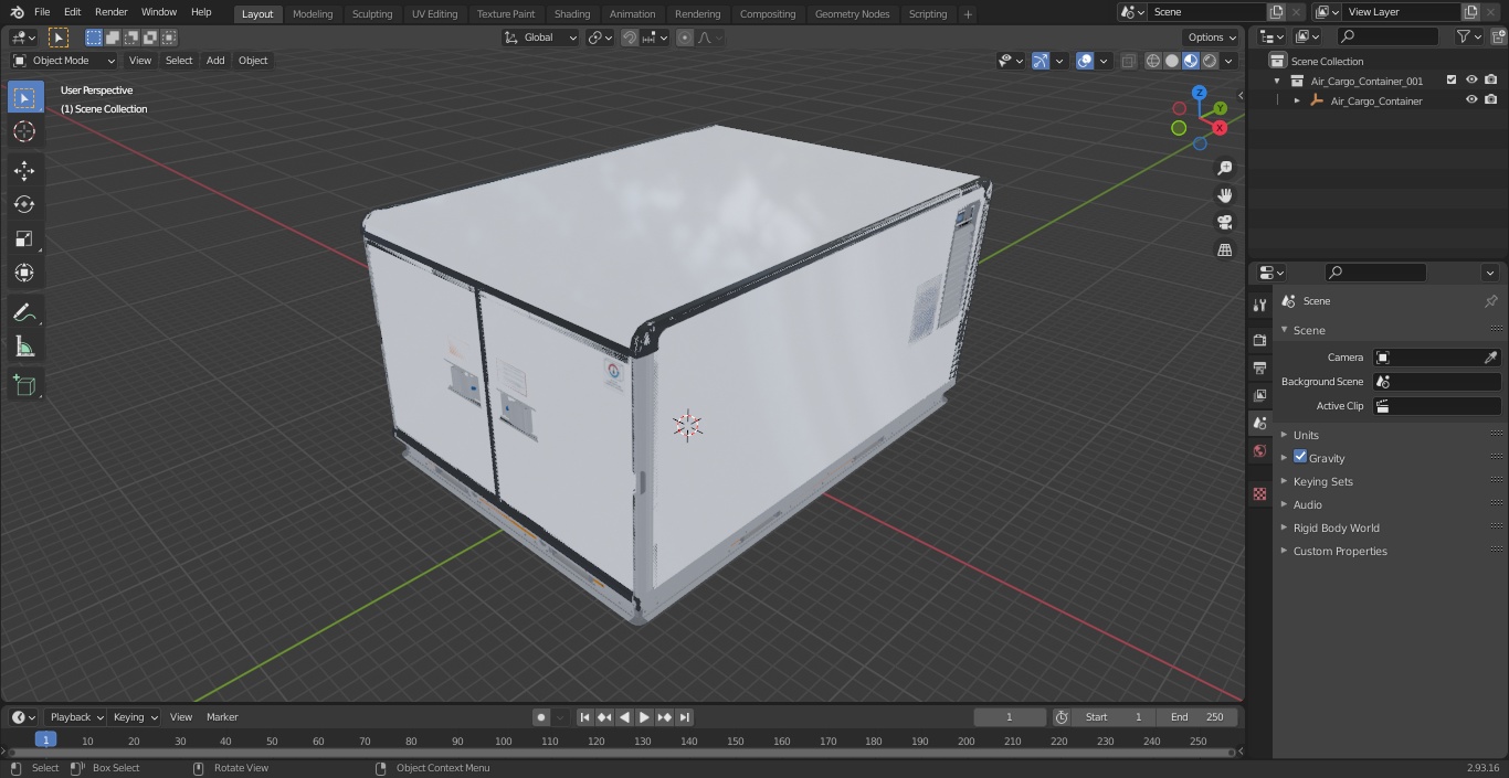 Air Cargo Container 3D model