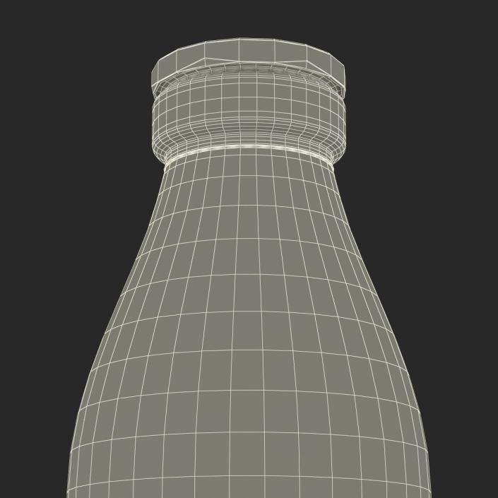 Milk Glass Pint Bottle 3D