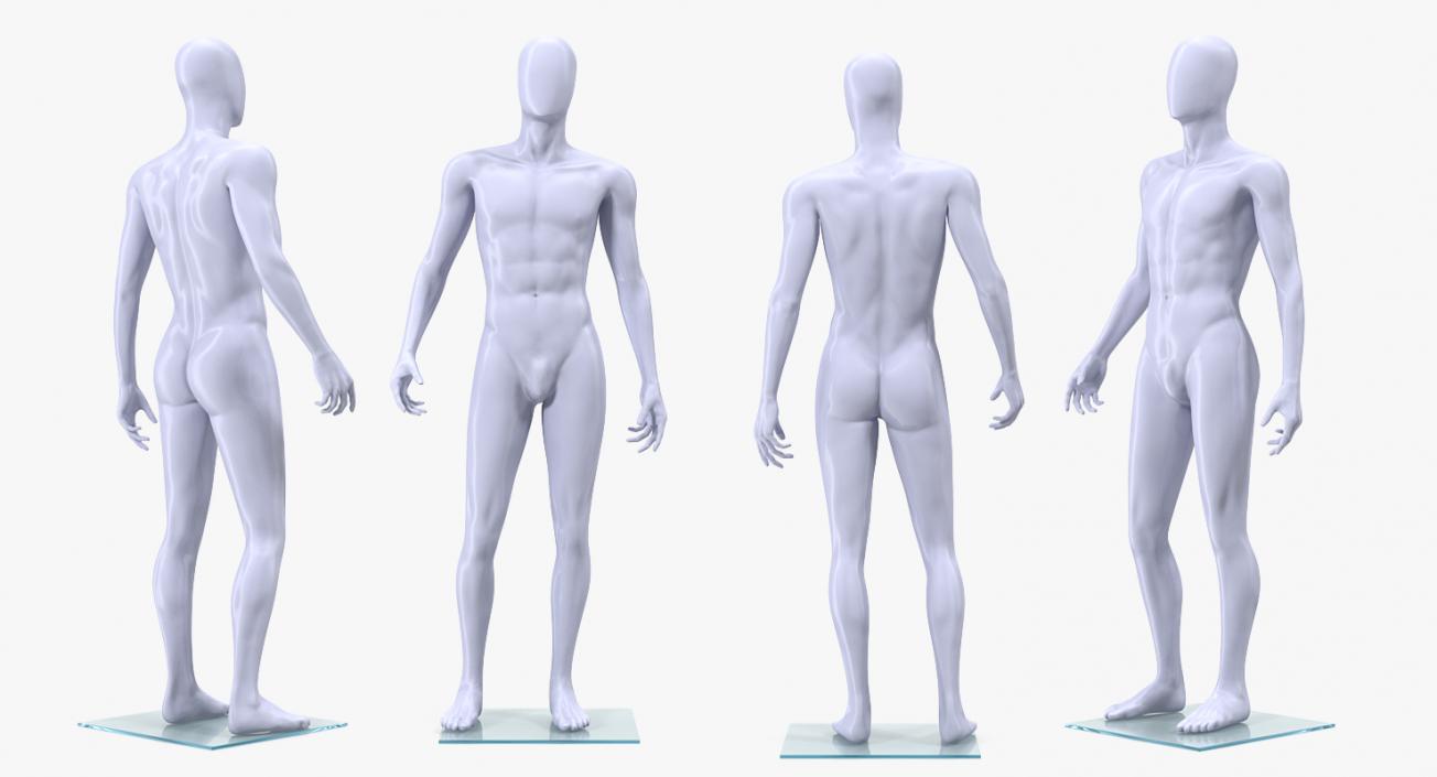 3D Male Mannequin Rigged