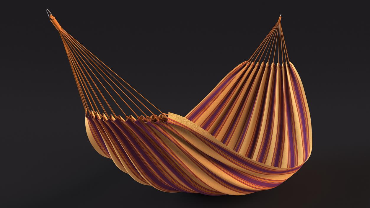 Striped Fabric Hammock 3D