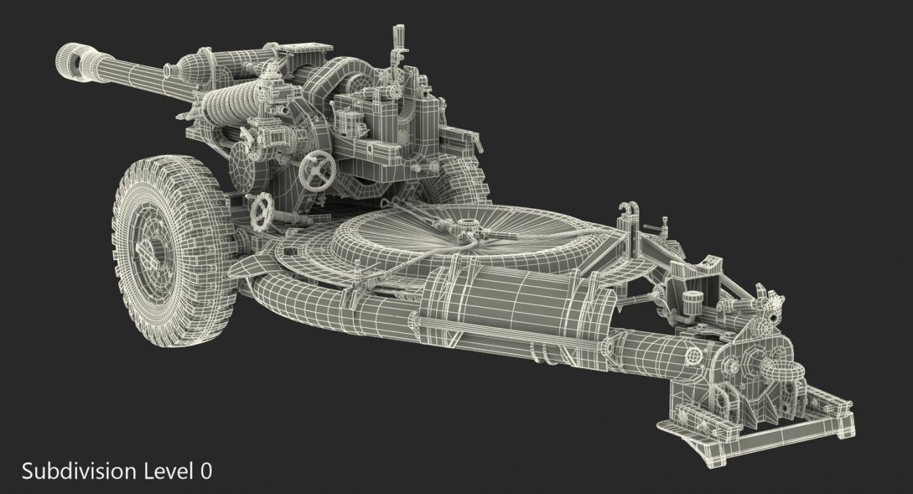 3D model Light Field Howitzer M119