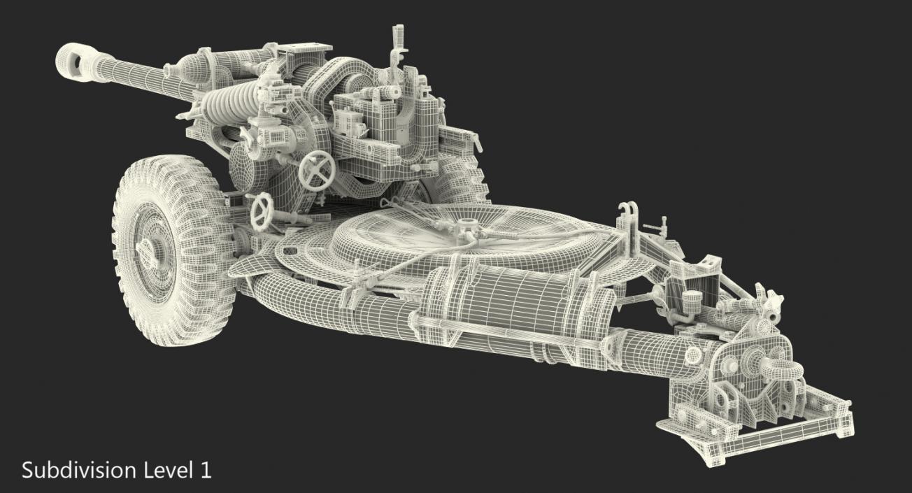 3D model Light Field Howitzer M119