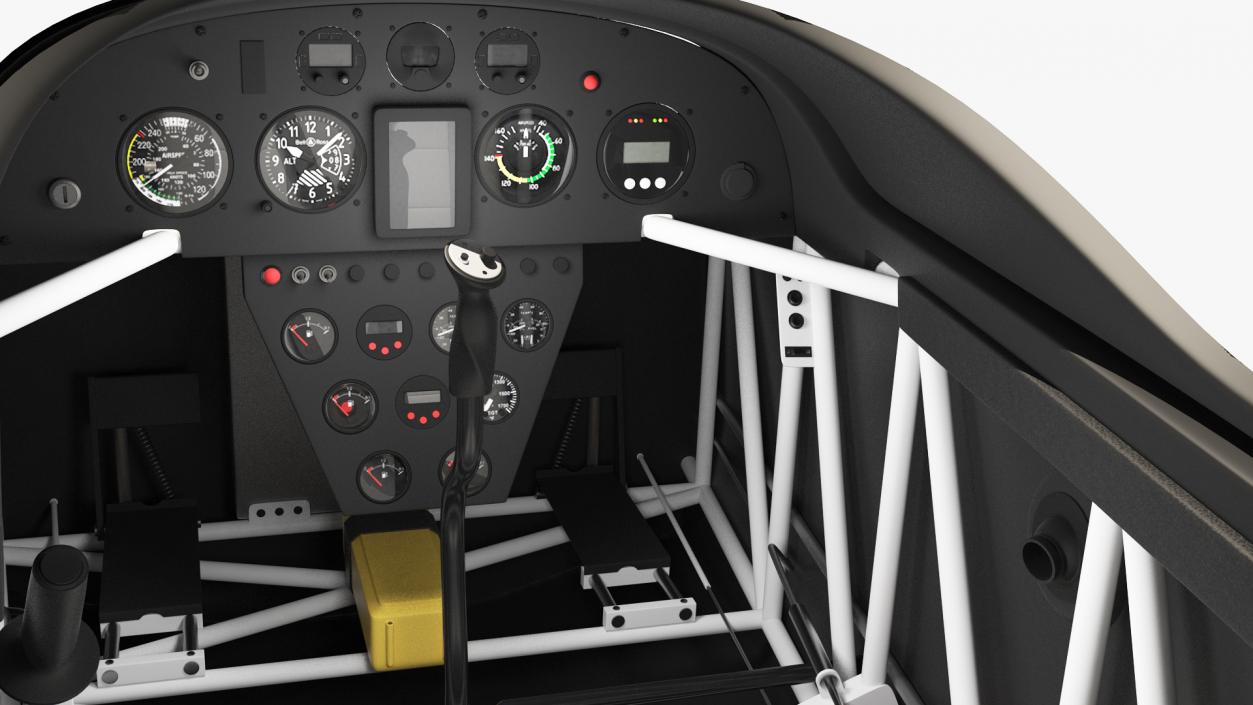 3D Helicopter Control Panels Collection 4 model