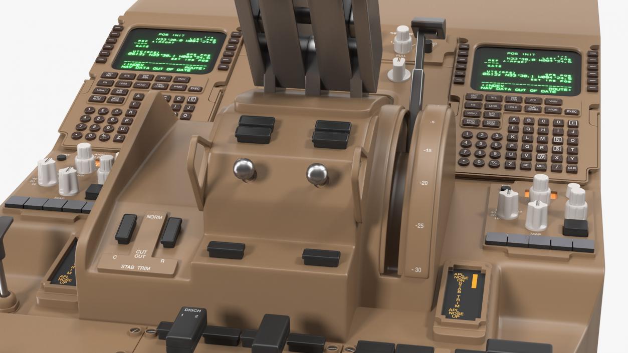 3D Helicopter Control Panels Collection 4 model