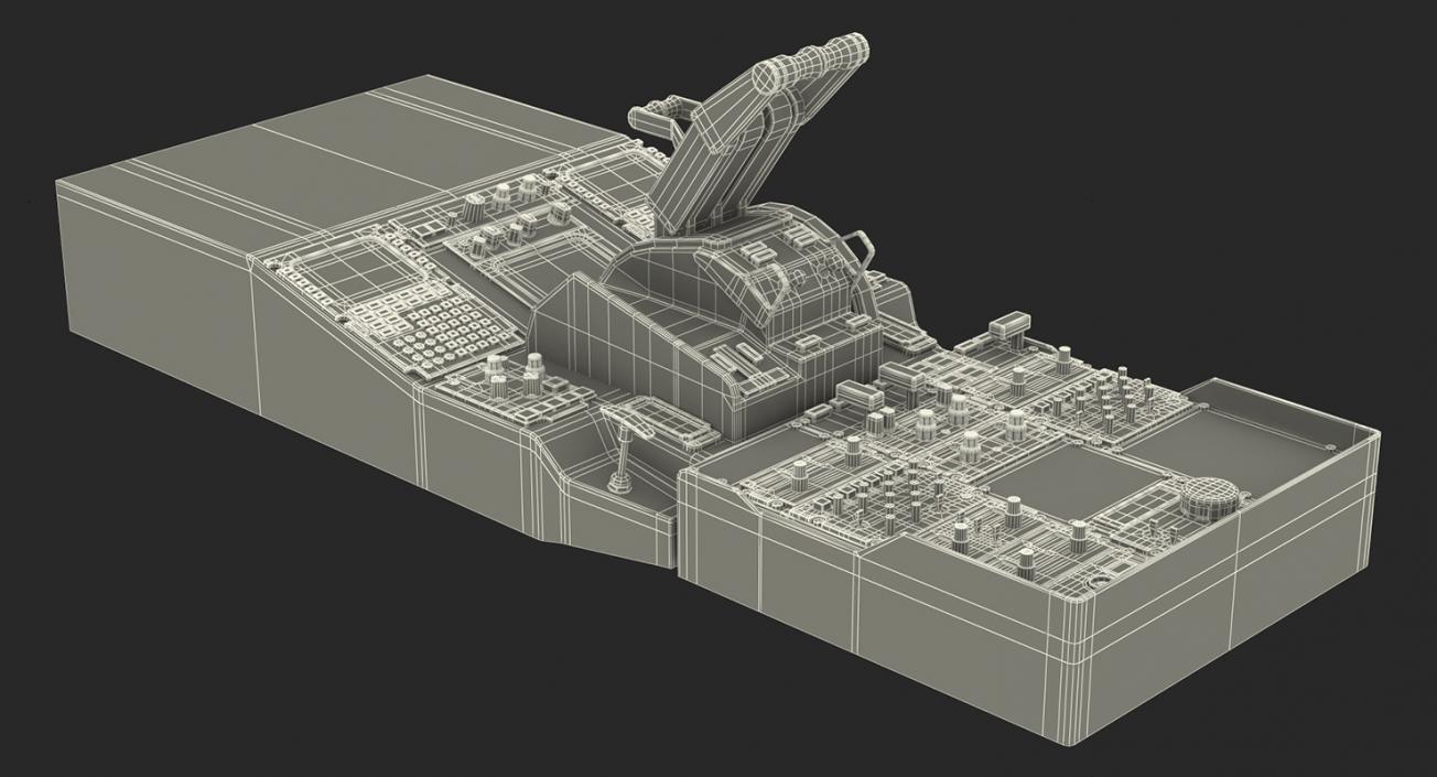 3D Helicopter Control Panels Collection 4 model