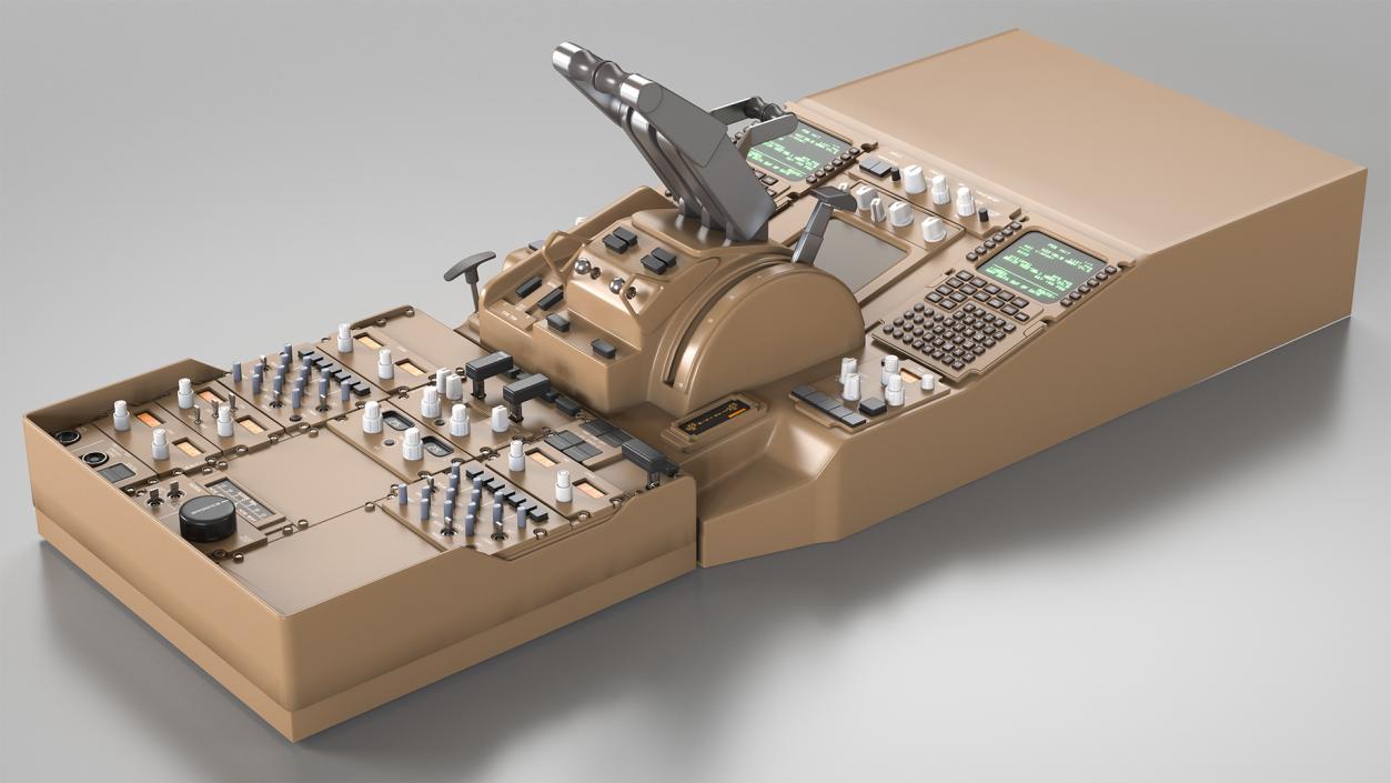 3D Helicopter Control Panels Collection 4 model