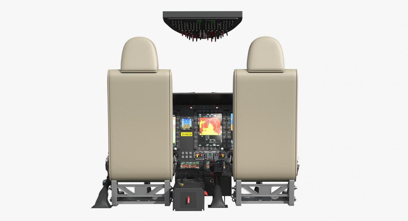 3D Helicopter Control Panels Collection 4 model