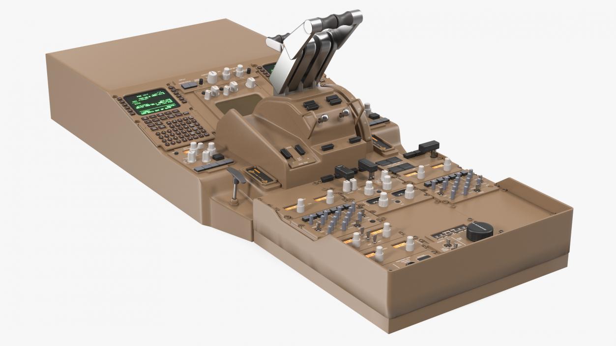 3D Helicopter Control Panels Collection 4 model