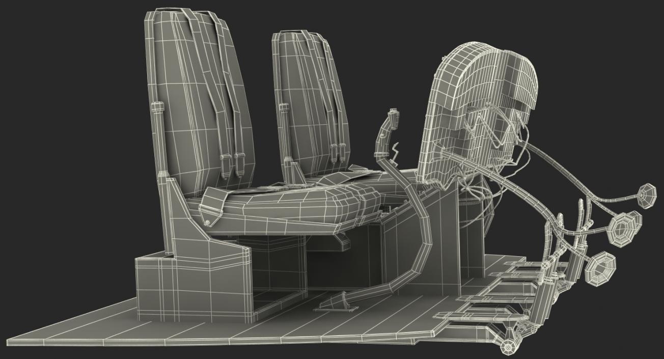 3D Helicopter Control Panels Collection 4 model