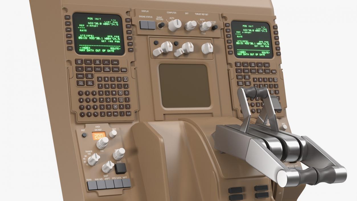 3D Helicopter Control Panels Collection 4 model