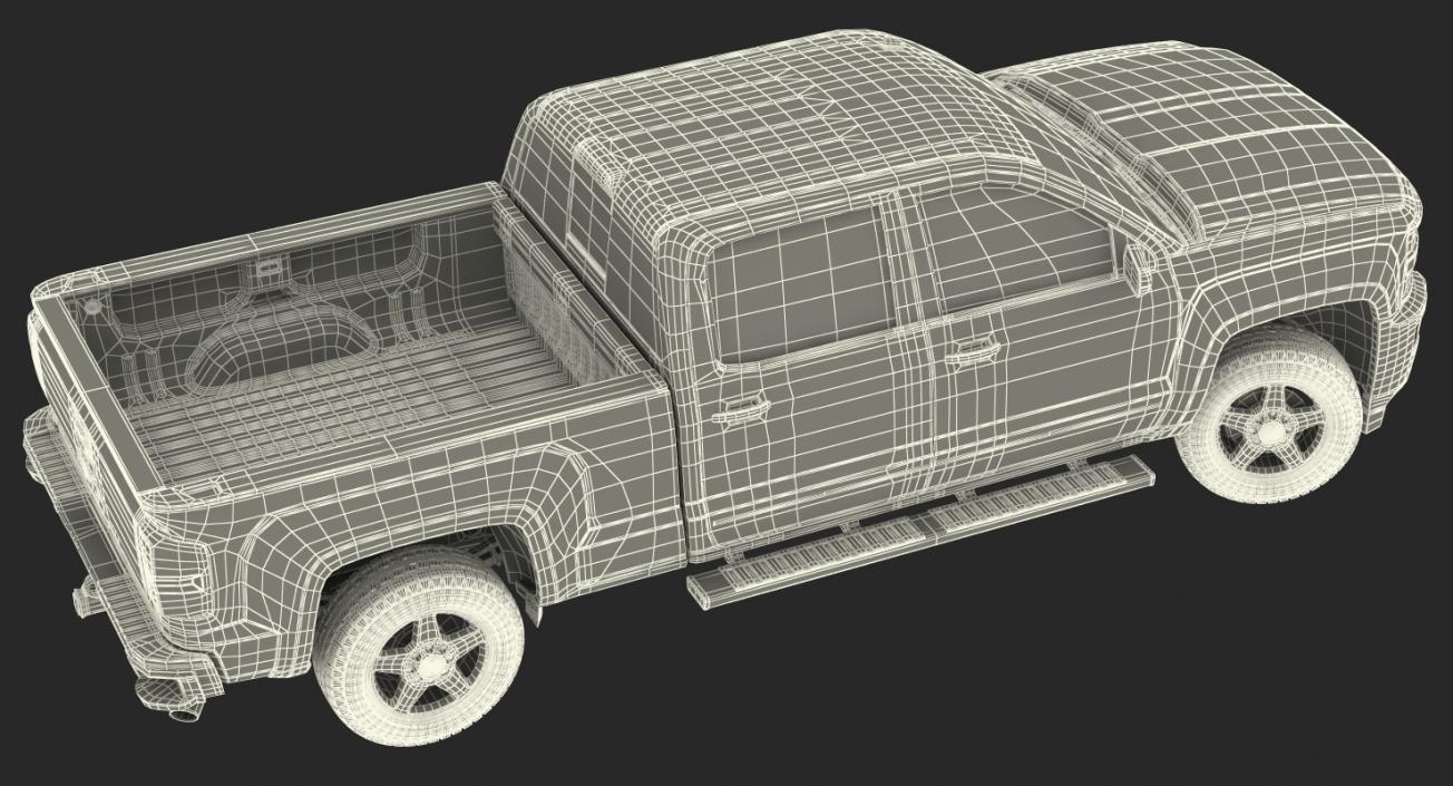 3D Chevrolet Silverado 2015 Rigged