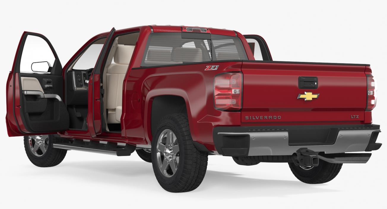 3D Chevrolet Silverado 2015 Rigged