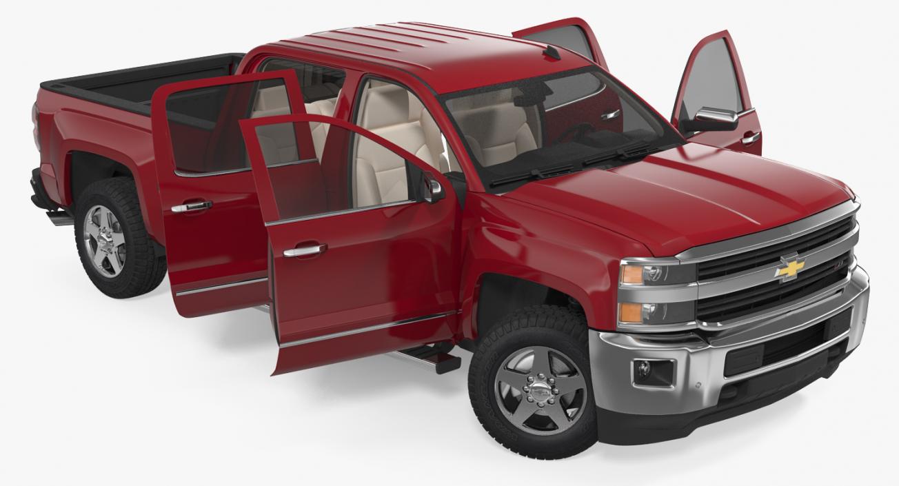 3D Chevrolet Silverado 2015 Rigged