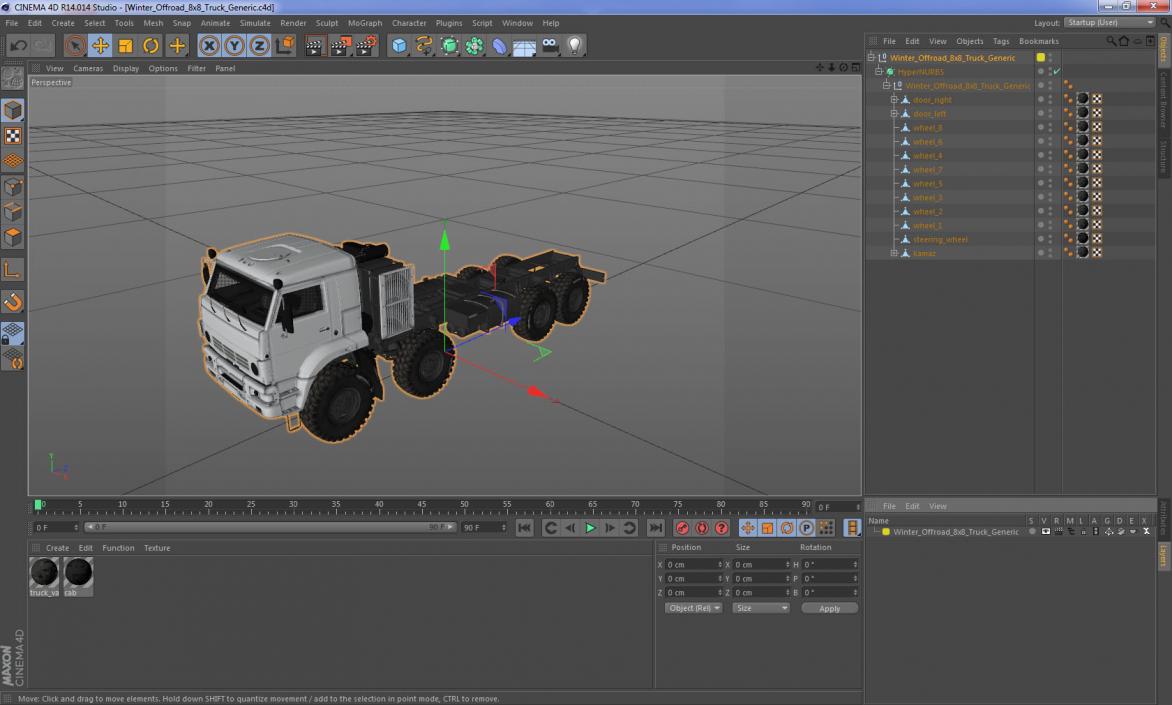 Winter Offroad 8x8 Truck 3D model