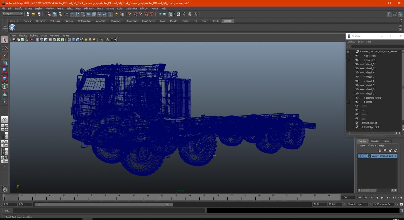 Winter Offroad 8x8 Truck 3D model