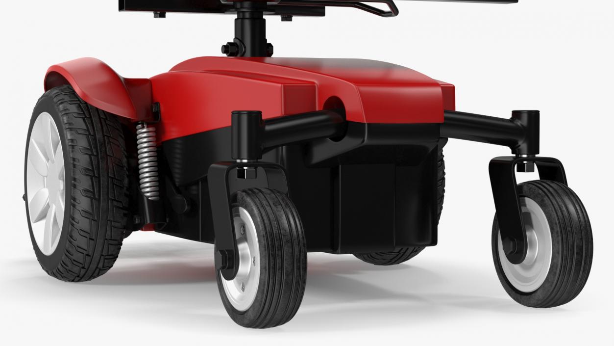 3D Electric Wheelchair Rigged 2 model