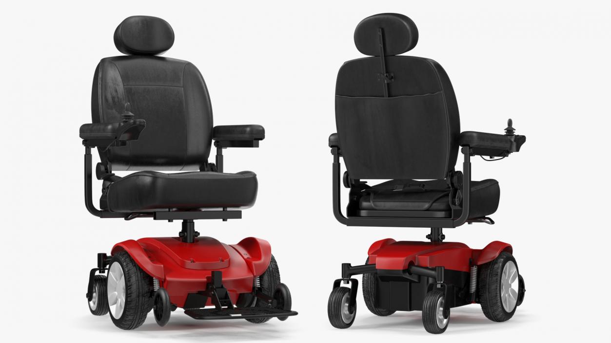 3D Electric Wheelchair Rigged 2 model