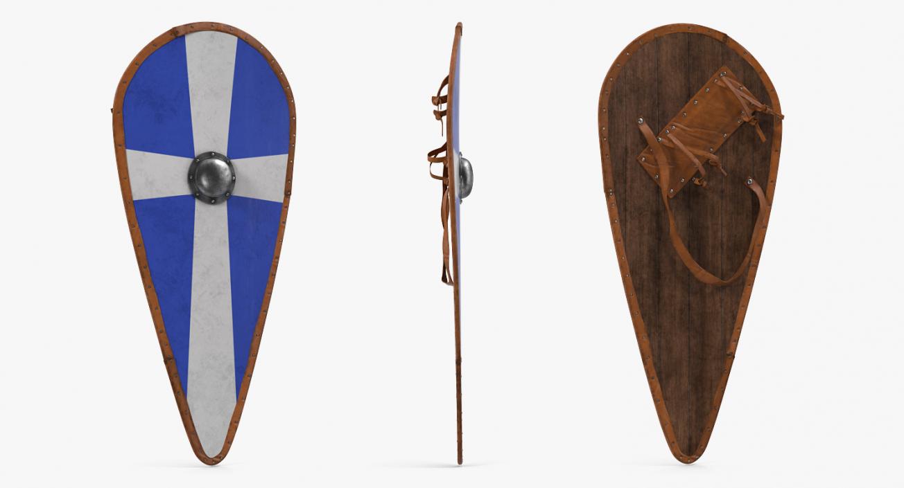 Medieval Shields Collection 2 3D model