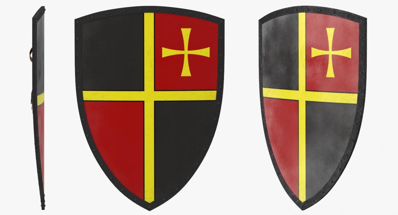 Medieval Shields Collection 2 3D model