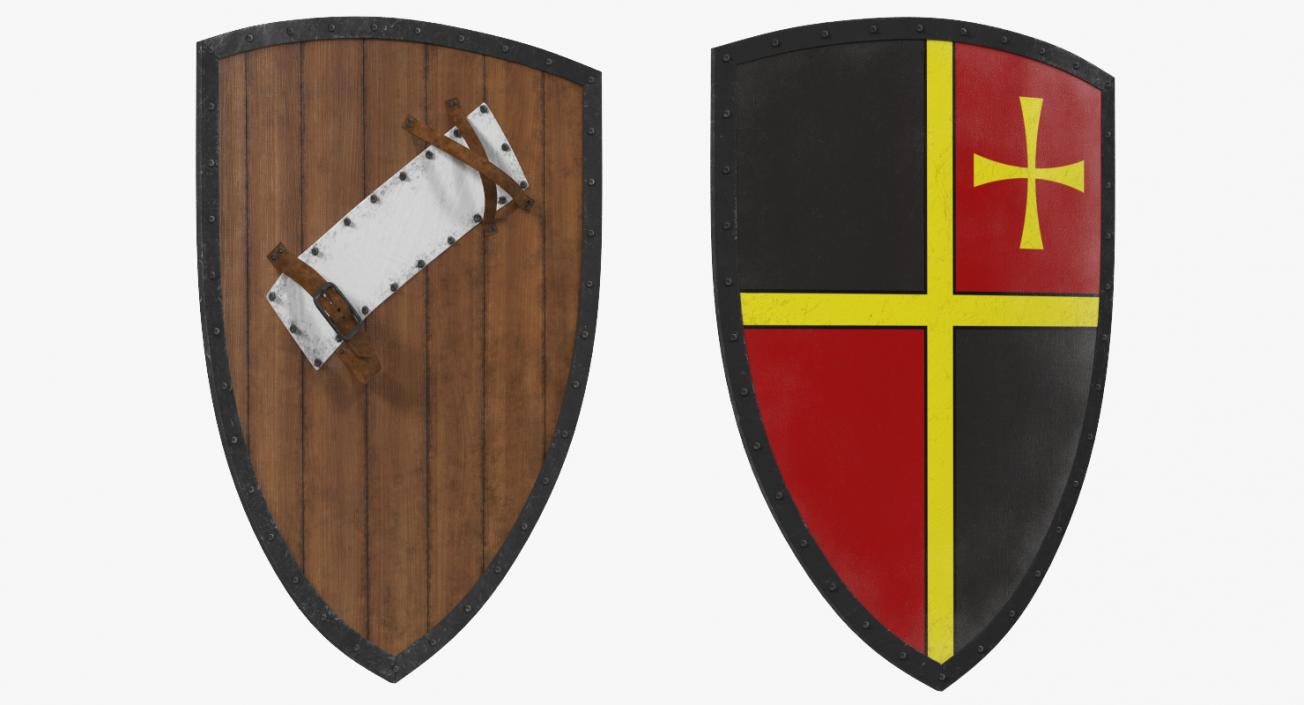 Medieval Shields Collection 2 3D model