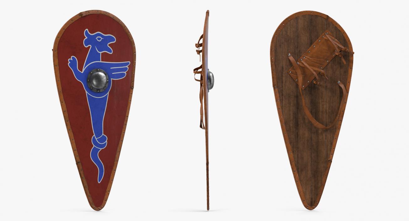 Medieval Shields Collection 2 3D model