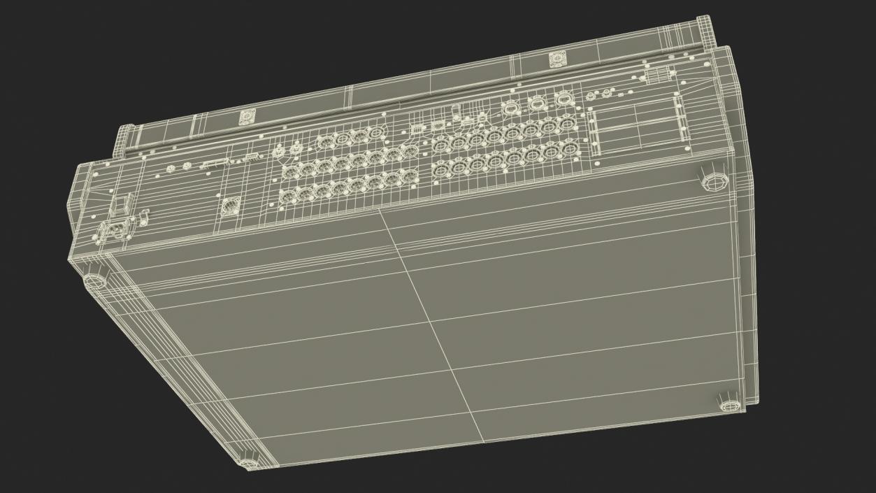 3D model Live Mixing Console Roland M-5000 Lights On 2