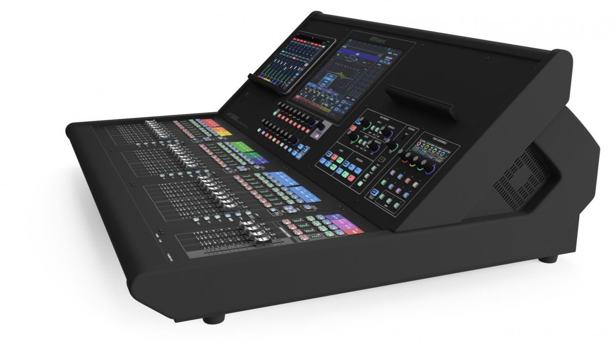 3D model Live Mixing Console Roland M-5000 Lights On 2