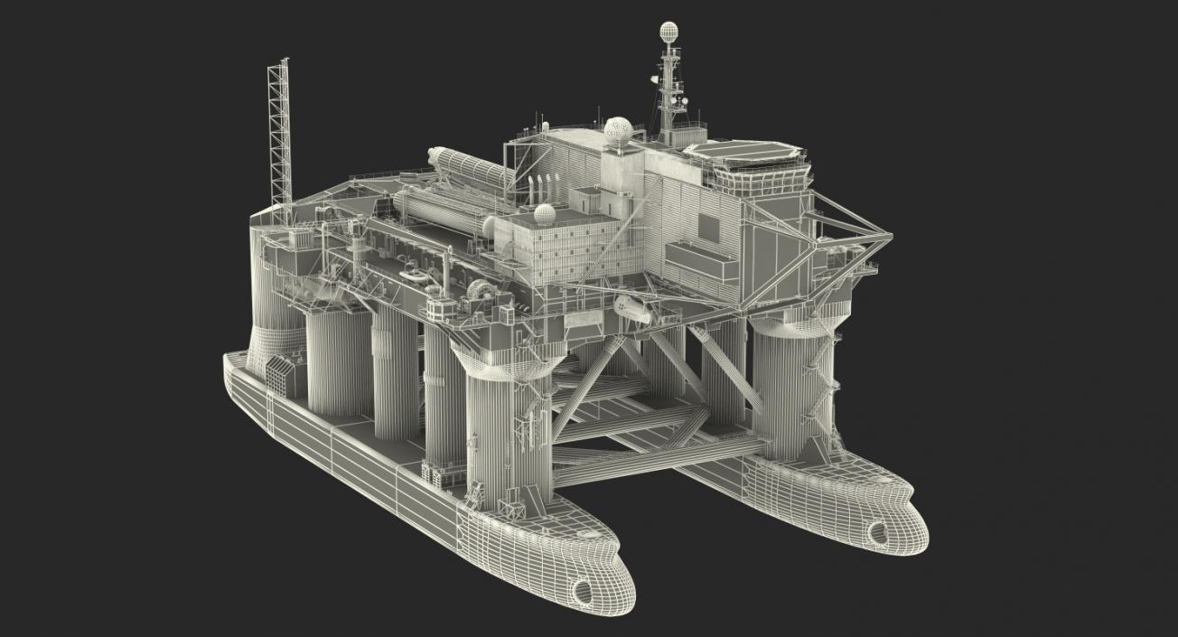 Sea Launch Platform and Ship 3D Models Collection 3D model