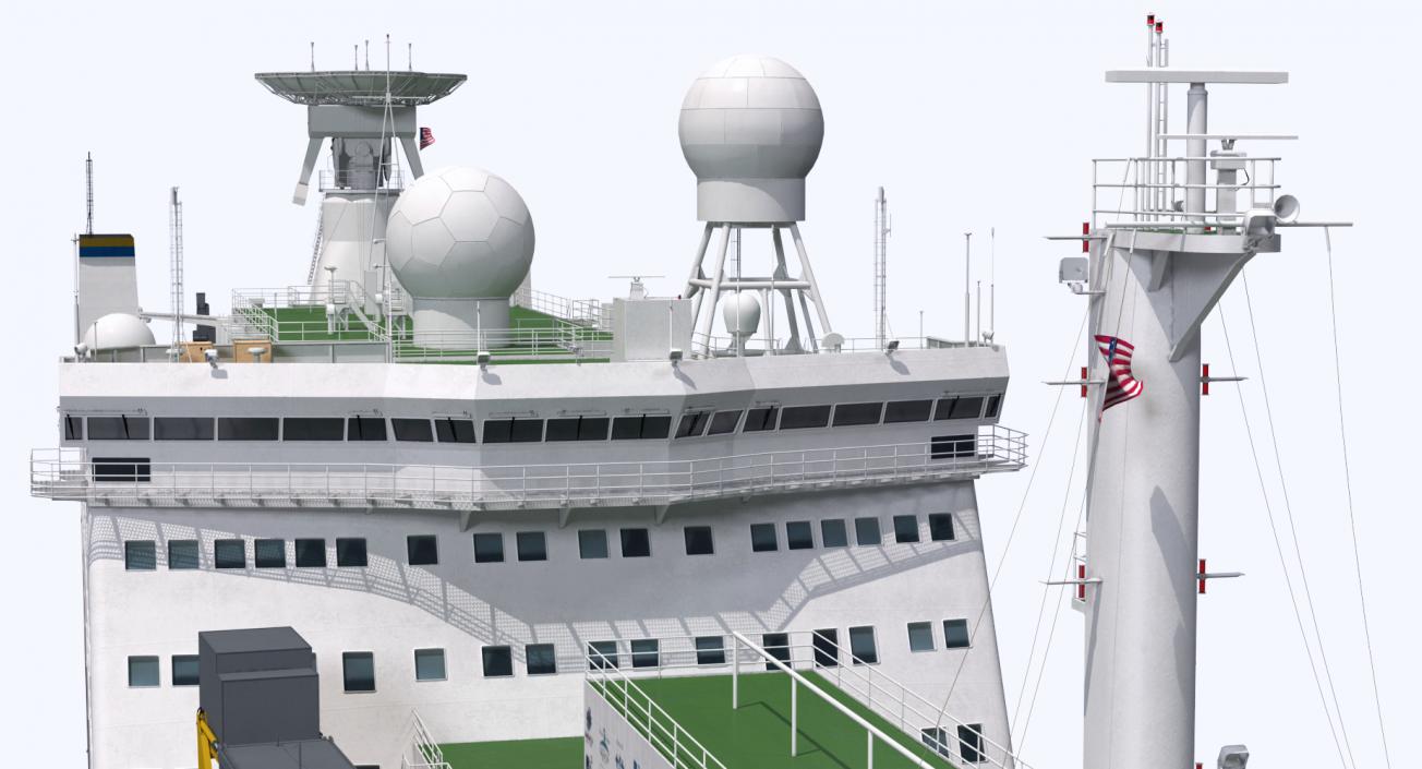 Sea Launch Platform and Ship 3D Models Collection 3D model