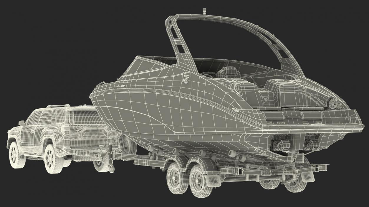 Crossover With Boat Trailer 3D