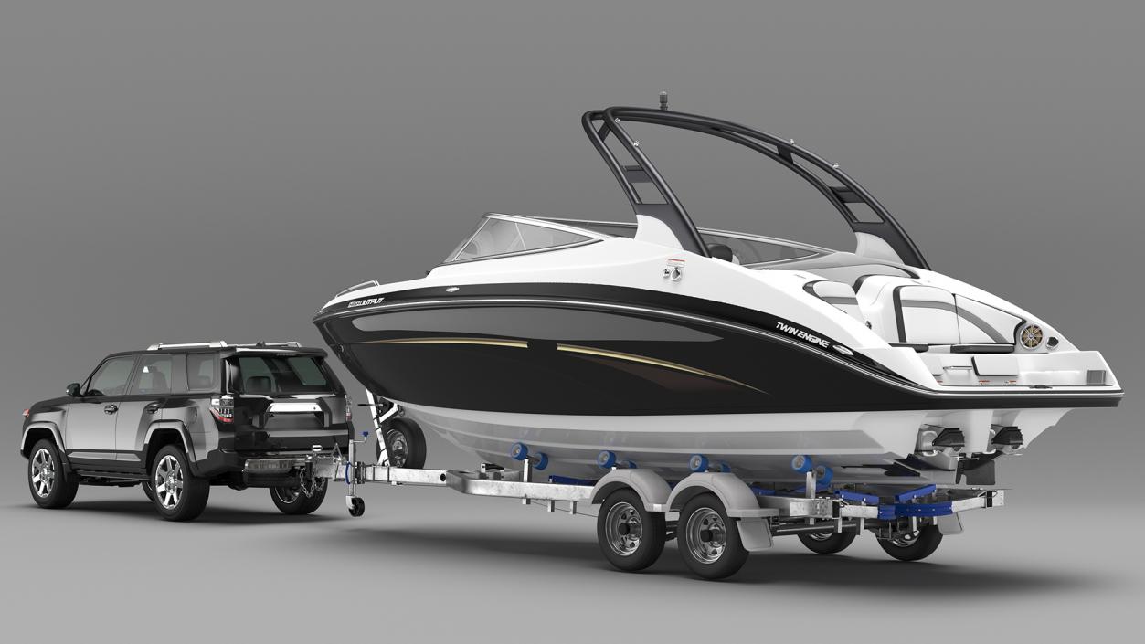 Crossover With Boat Trailer 3D