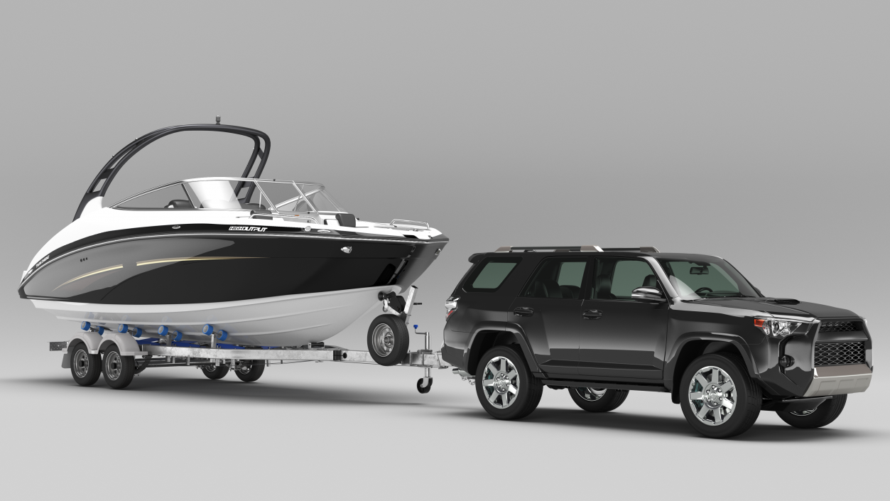 Crossover With Boat Trailer 3D