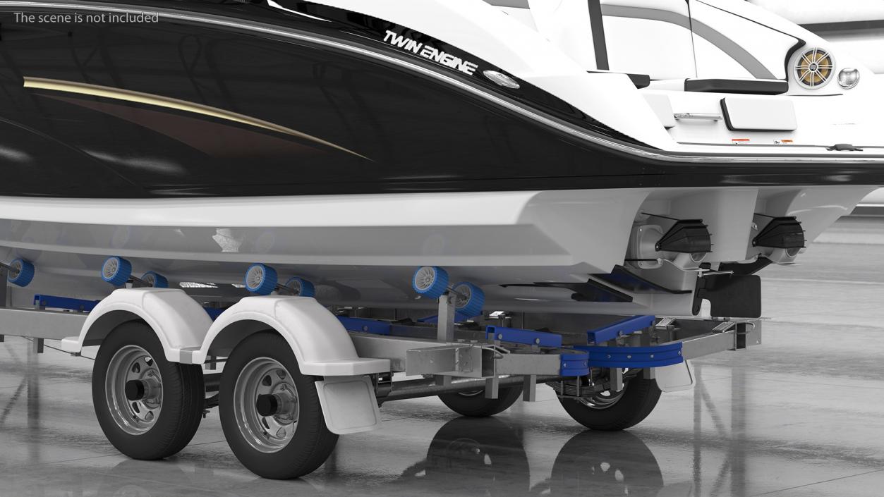 Crossover With Boat Trailer 3D