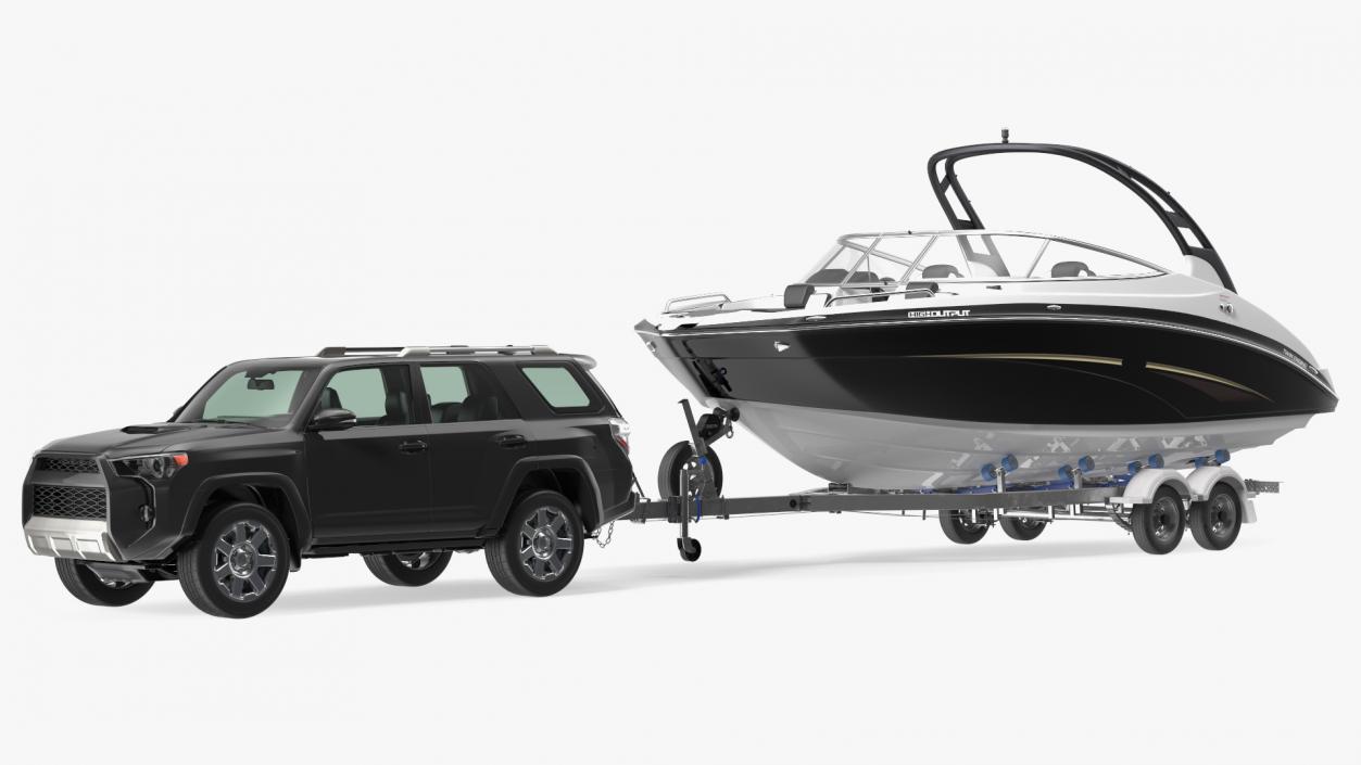 Crossover With Boat Trailer 3D