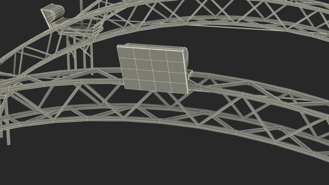 3D Truss Arch Lighting Rig Structure model