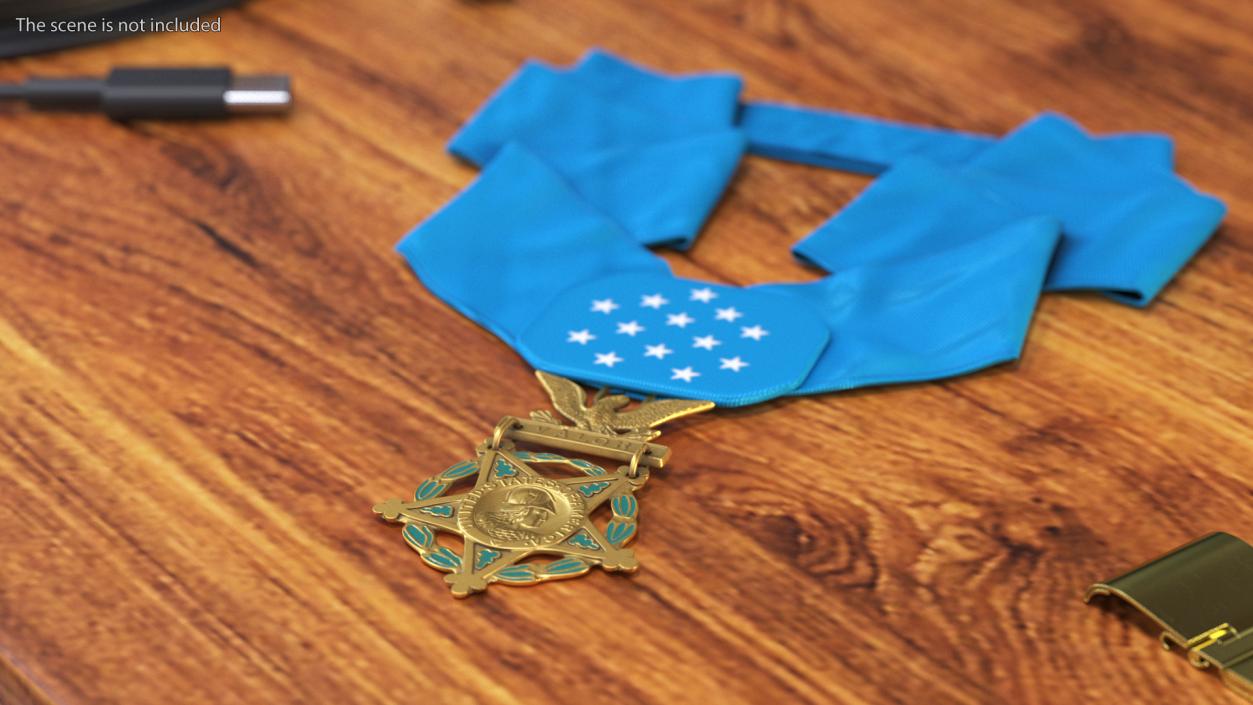 3D US Army Medal of Honor Lying model